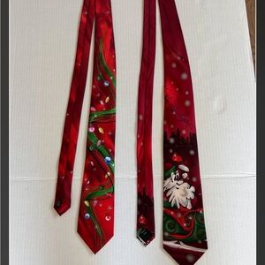 J. Garcia mens necktie “ Dracula Claus”  #58 & Christmas tie #78 silk lot